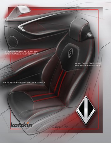 Destino Open Concept - Interior - Seat and Door panel Design Sketch