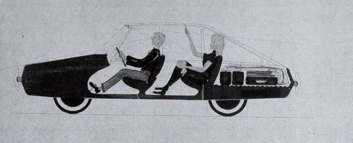 Diamond Car Design by Gio Ponti Package Drawing