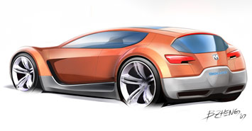 Dodge ZEO Concept design sketch