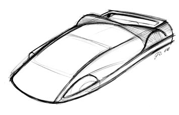 Ferrari 512 Modulo design sketch