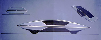 Ferrari 512 Modulo design sketch