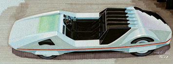 Ferrari 512 Modulo design sketch