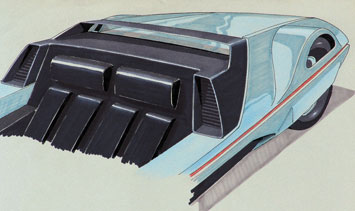 Ferrari 512 Modulo design sketch