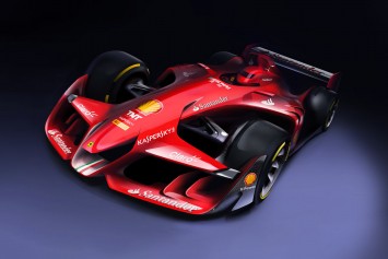 Ferrari F1 Concept design sketch render