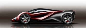 Ferrari F25 Superfast Design Sketch