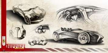 Ferrari Millenio Concept Design Sketches