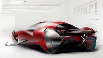 Ferrari P2045 by Jiyeong Vera Park - Design Sketch