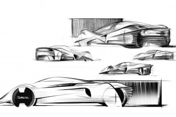 Ferrari P2045 by Jiyeong Vera Park - Design Sketches