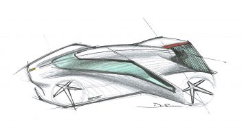 Ferrari P80 C Design Sketch