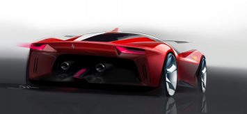 Ferrari P80 C Design Sketch