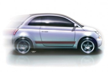 Fiat 500 design sketch