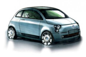 Fiat 500 design sketch