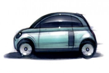 Fiat 500 design sketch