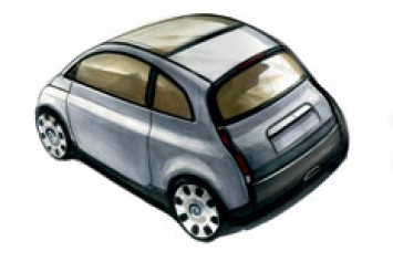 Fiat 500 design sketch