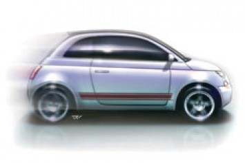 Fiat 500 design sketch