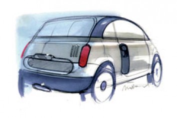 Fiat 500 design sketch