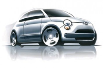 Fiat 500 design sketch