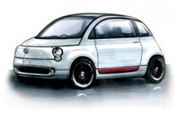 Fiat 500 design sketch