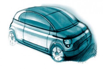 Fiat 500 design sketch