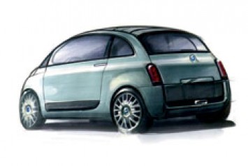 Fiat 500 design sketch