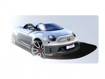 Fiat 500 Roadster Concept Design Sketch