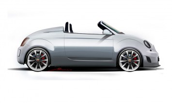 Fiat 500 Roadster Concept Design Sketch