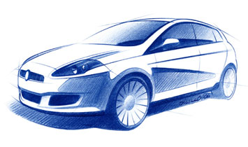 Fiat Bravo Design Sketch