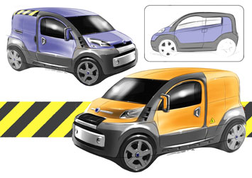 Fiat Fiorino design sketch