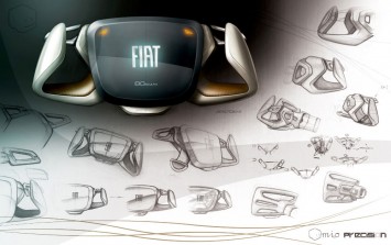 Fiat Mio FCC III Concept Interior Design Sketch