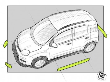 Fiat Panda Design Sketch