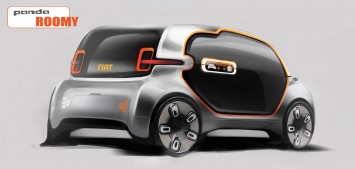 Fiat Panda Roomy Concept by Ji Won Yun - Design Sketch