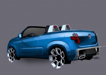 Fiat Uno Cabrio Design Sketch