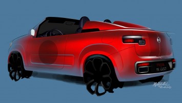 Fiat Uno Cabrio Design Sketch