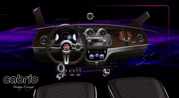 Fiat Uno Cabrio Interior Design Sketch