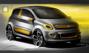 Fiat Uno Concept   Design Sketch Rendering Marco Gianotti