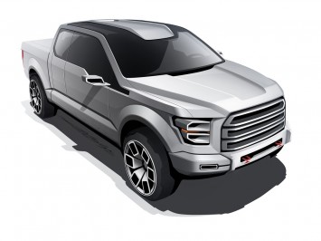 Ford Atlas Concept Design Sketch