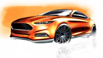 Ford Evos Concept Design Sketch