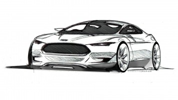 Ford Evos Concept Design Sketch