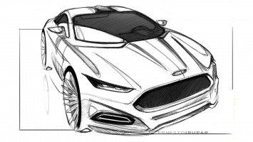 Ford Evos Concept Design Sketch