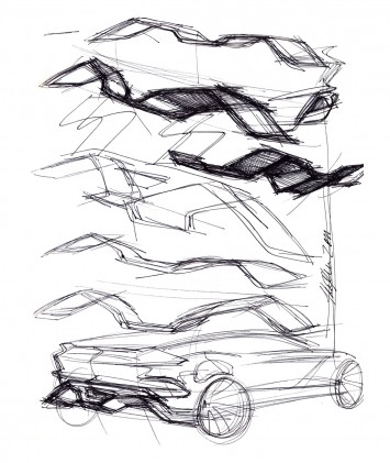 Ford Evos Concept Design Sketch