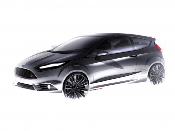 Ford Fiesta ST Concept Design Sketch