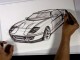 Sketching a Ford GT in 3/4 front view