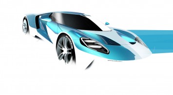 Ford GT Exterior Design Sketch Render by Giancarlo Viganego