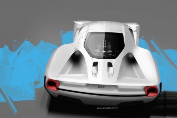 Ford GT Exterior Design Sketch Render by Giancarlo Viganego