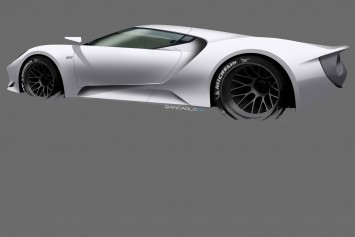 Ford GT Exterior Design Sketch Render by Giancarlo Viganego