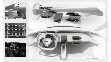 Ford GT Interior Design Sketch Render by David McCall