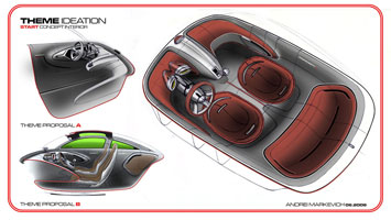 Ford Start Concept Interior Design Sketch