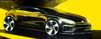 Golf R 400 Concept Design Sketch