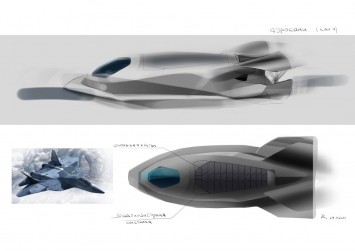 HALO Aero Sleigh Design Sketch