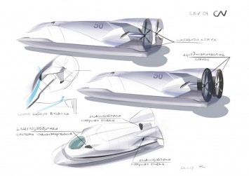 HALO Aero Sleigh Design Sketch